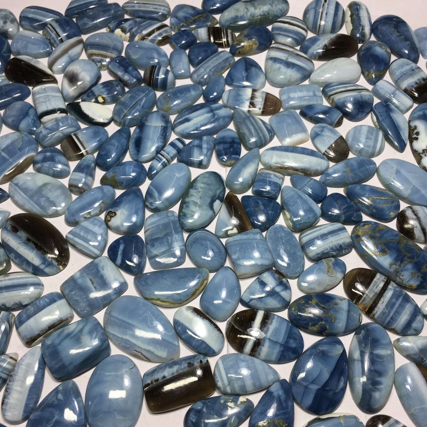 Natural Blue Opal Cabochon (Natural)