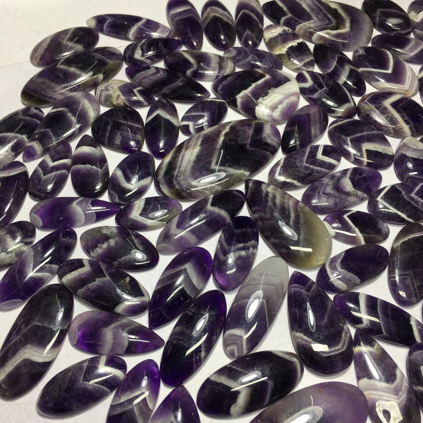 Natural Amethyst lace Agate Cabochon