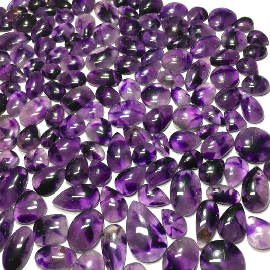 Natural Amethyst Star Cabochon (Natural)