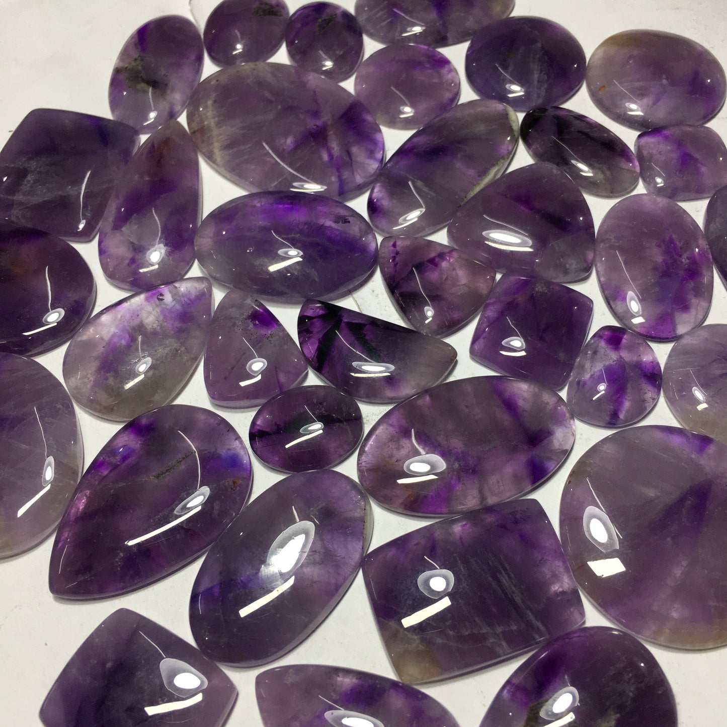 Natural Amethyst star Cabochon (Natural)