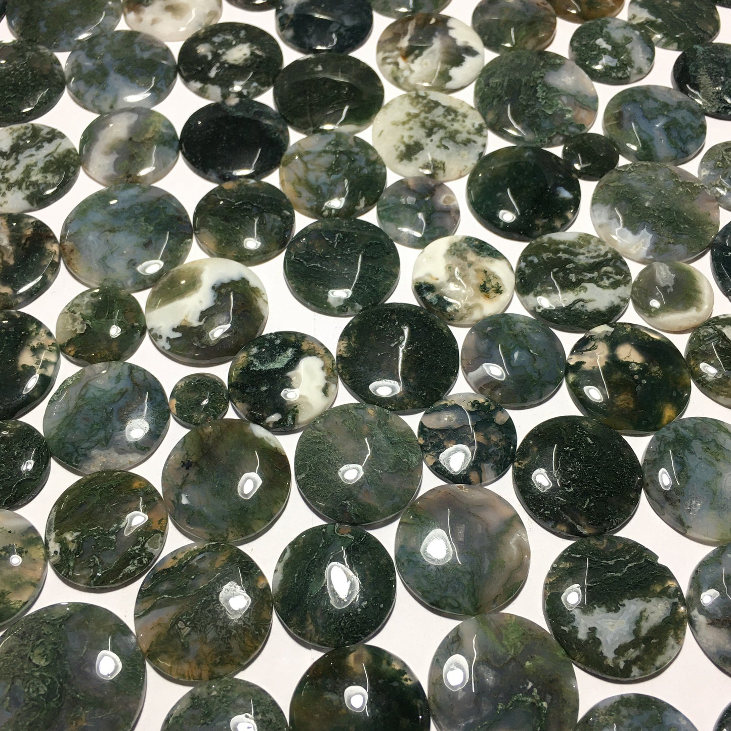 Natural Moss Agate Cabochon (Natural)