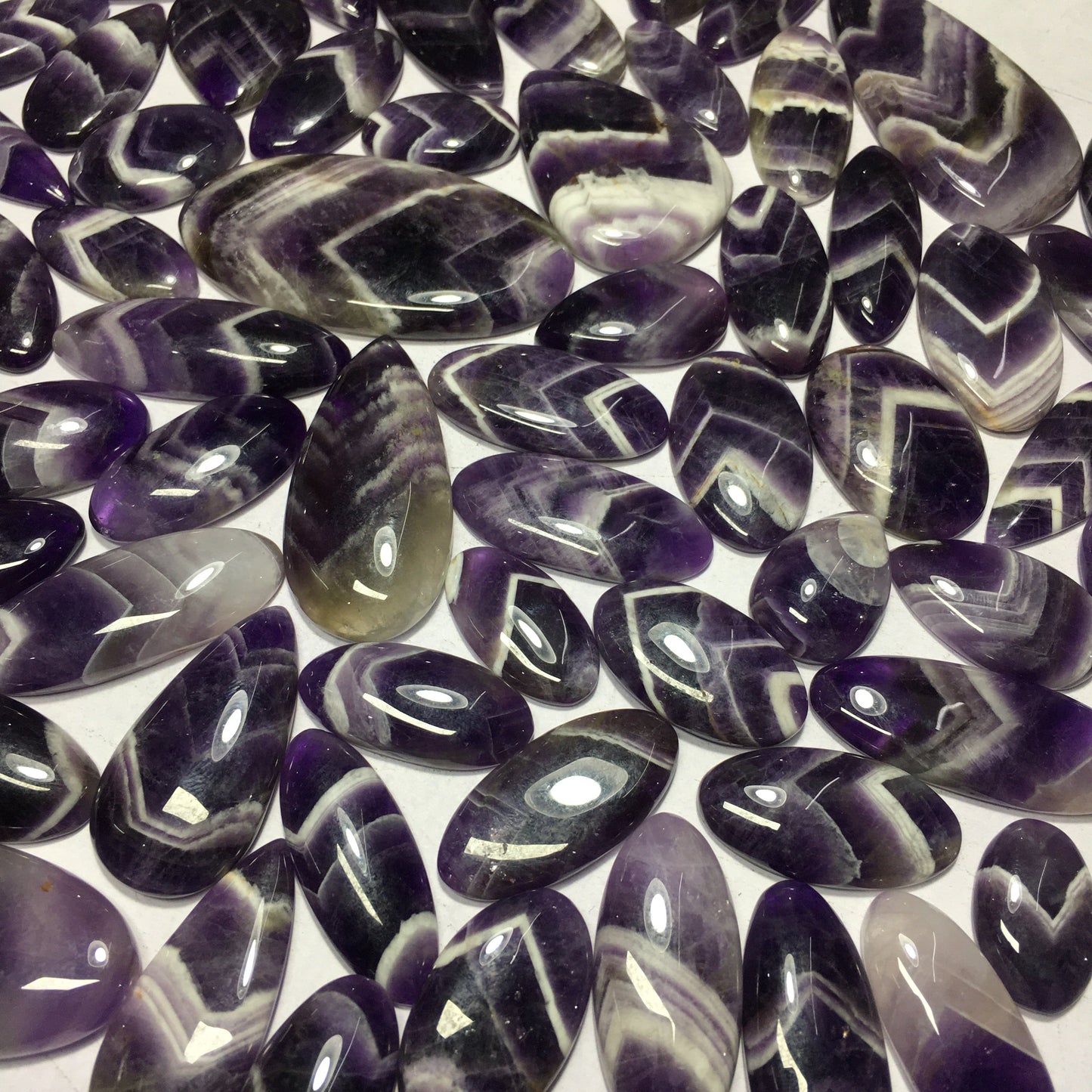 Natural Amethyst lace Agate Cabochon