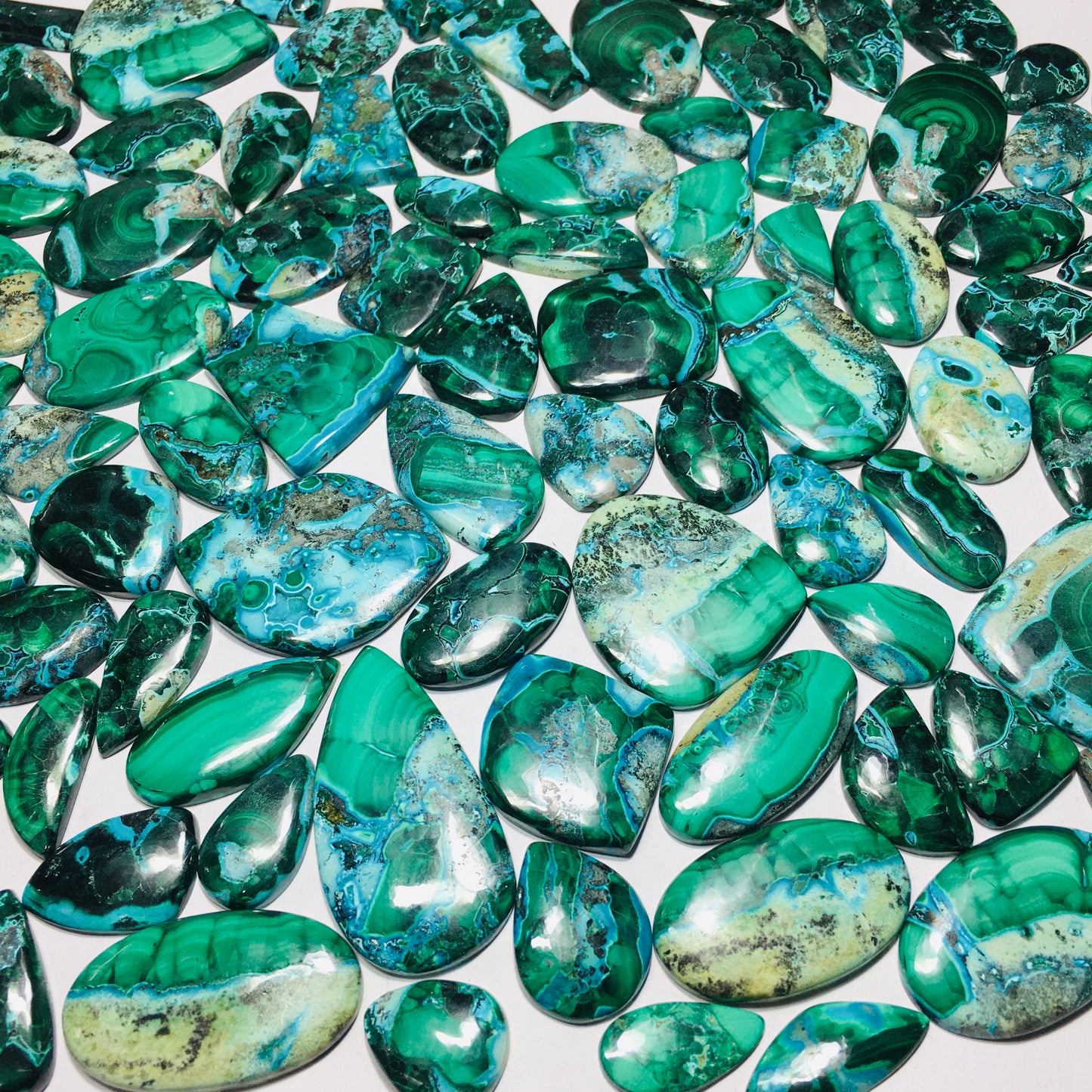 Natural Chrysocolla Malachite Cabochon (Natural)