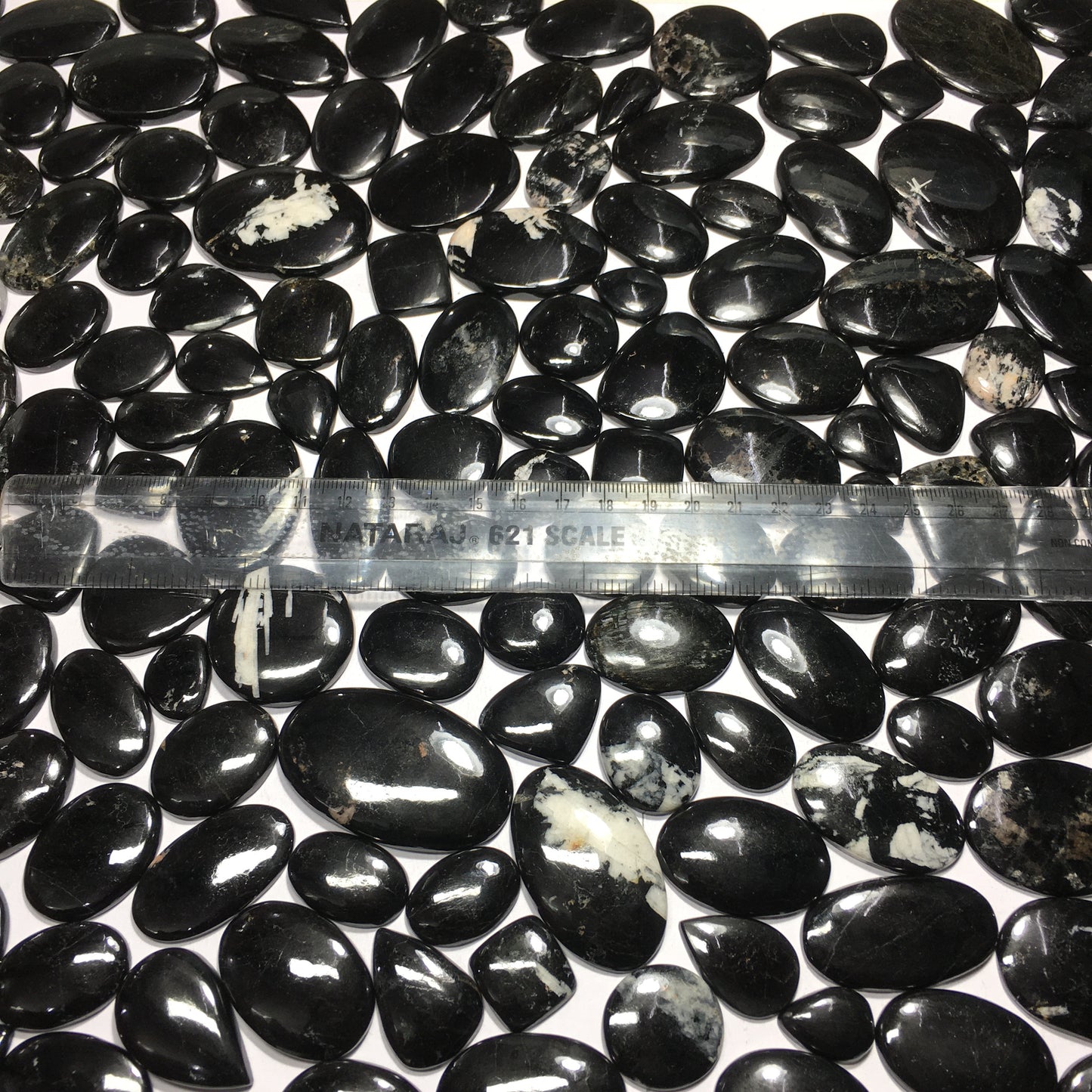 Natural Black Tourmaline Cabochon (Natural)