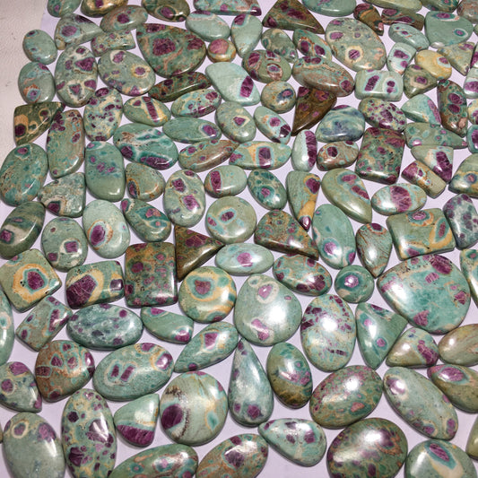 Natural Ruby Fuchsite Cabochon (Natural)