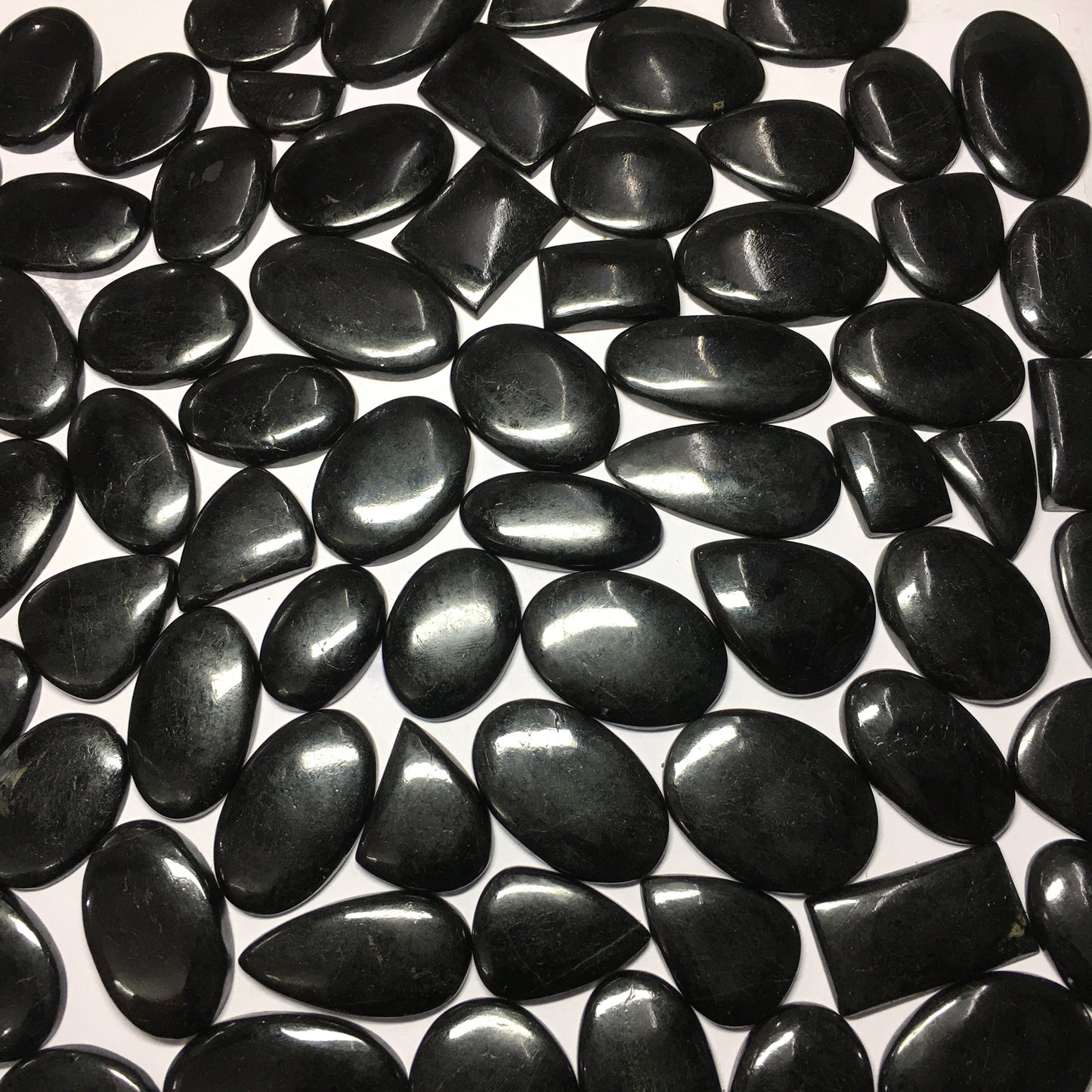 Natural Black Tourmaline Cabochon Loose Gemstone (Natural)