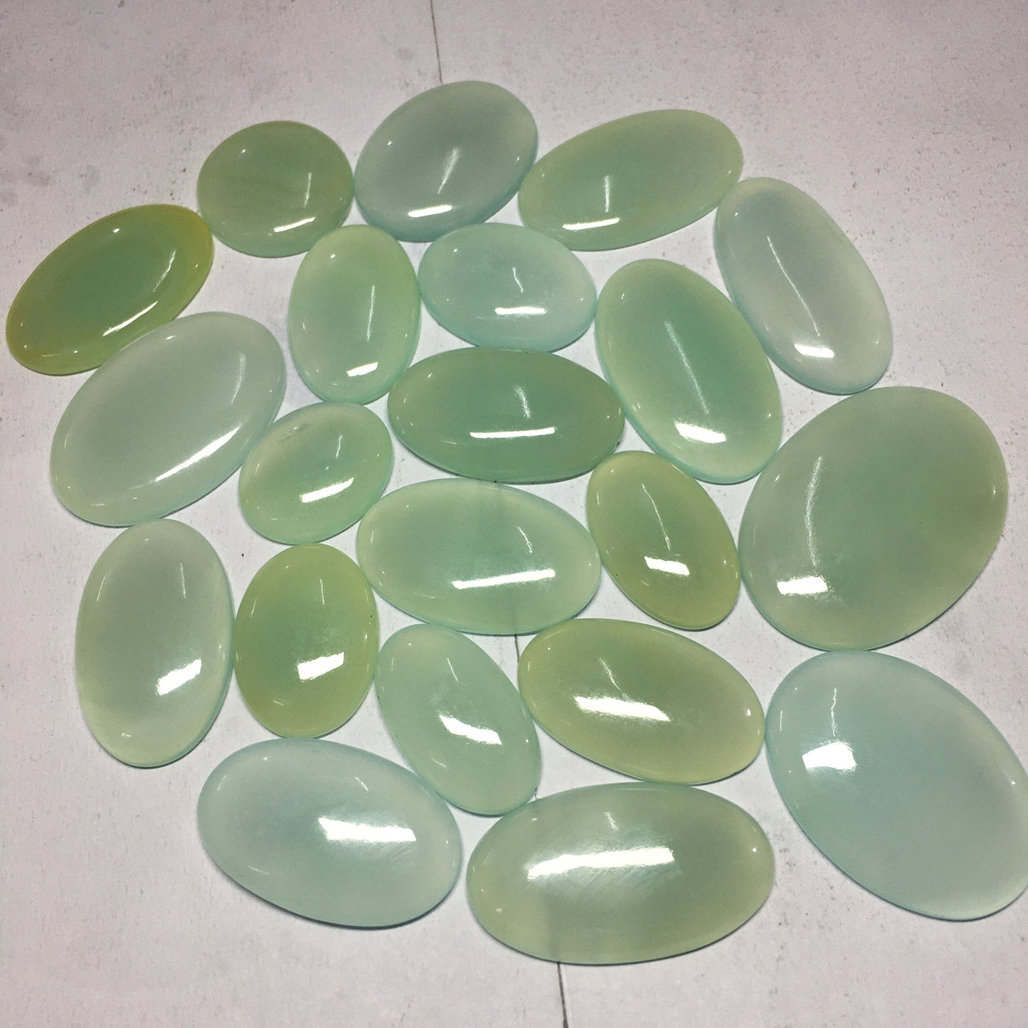 Natural Aqua Chalcedony Cabochon (Natural)