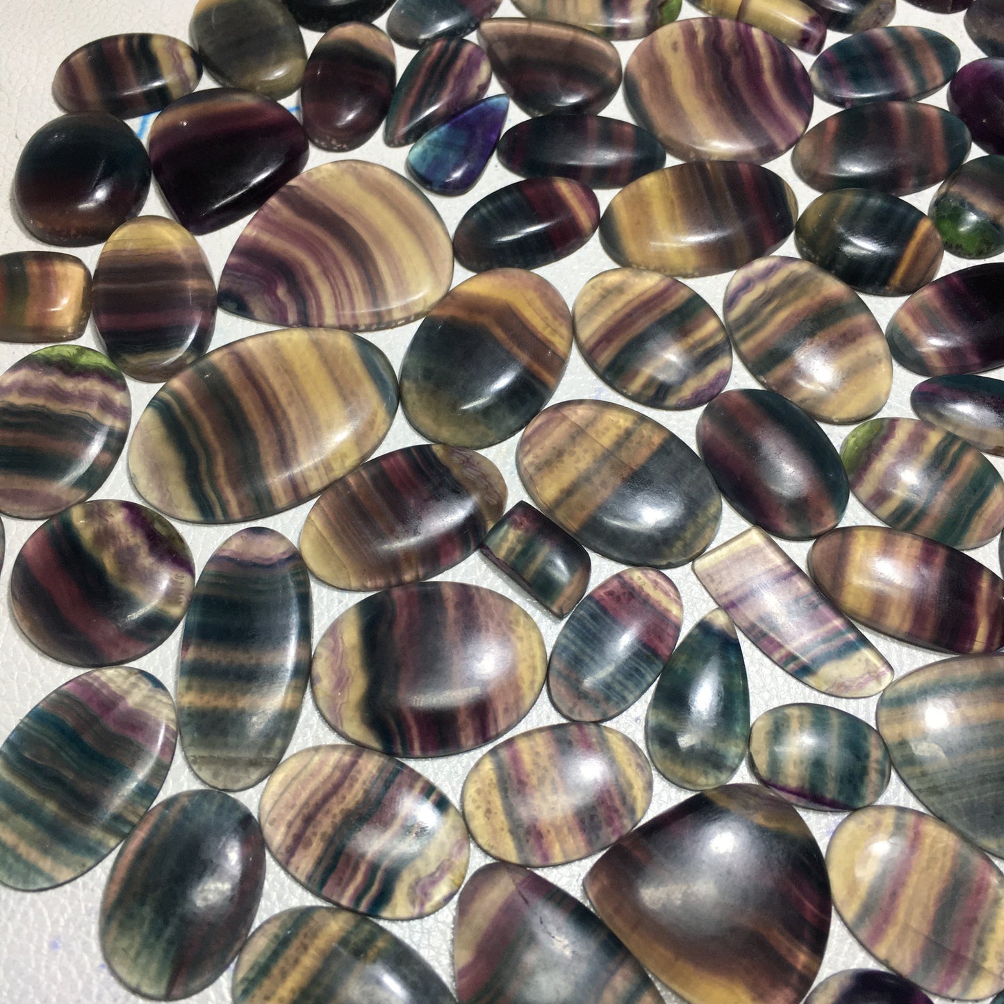 Natural Rainbow Fluorite Cabochon (Natural)