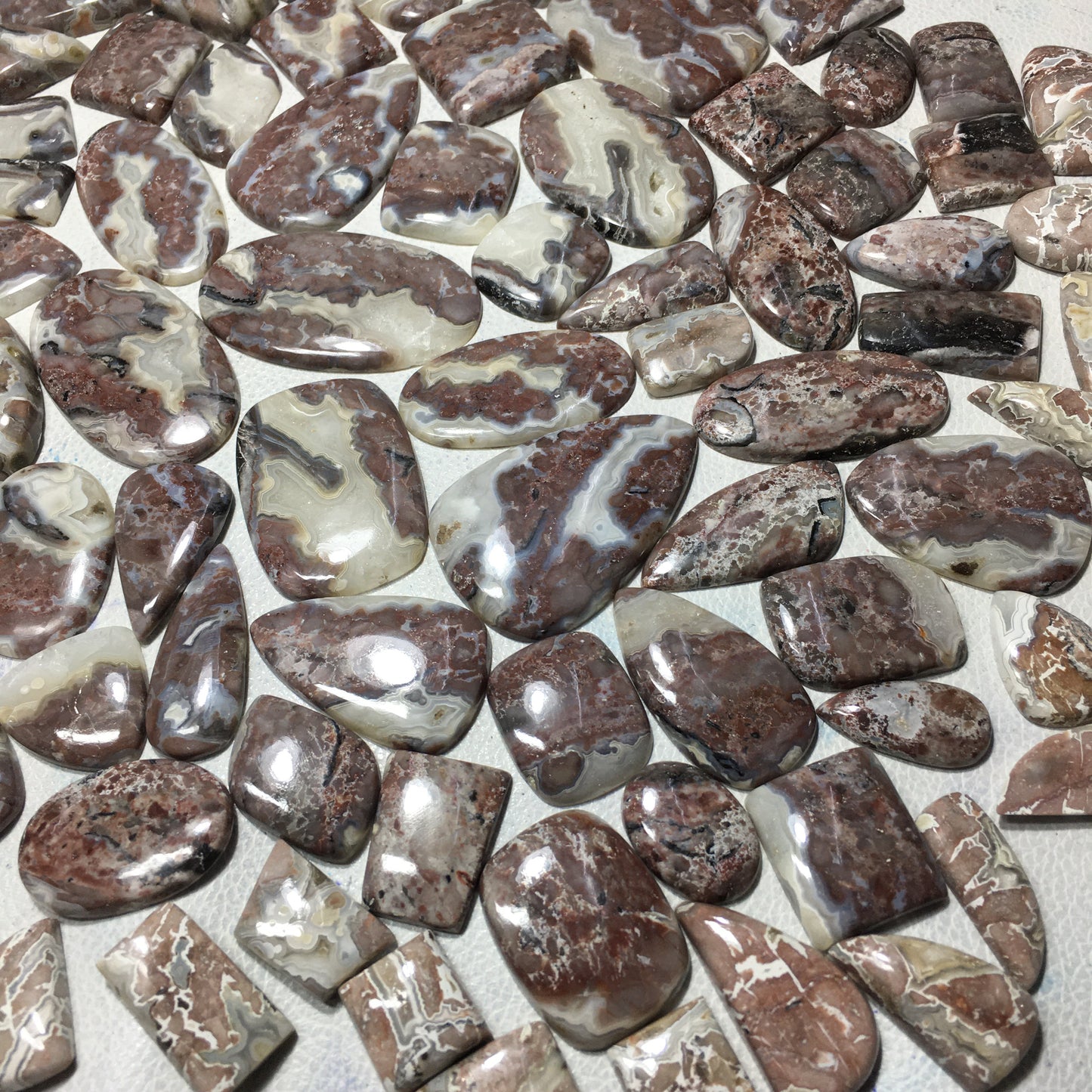 Natural Crazy Lace Agate Cabochon (Natural)