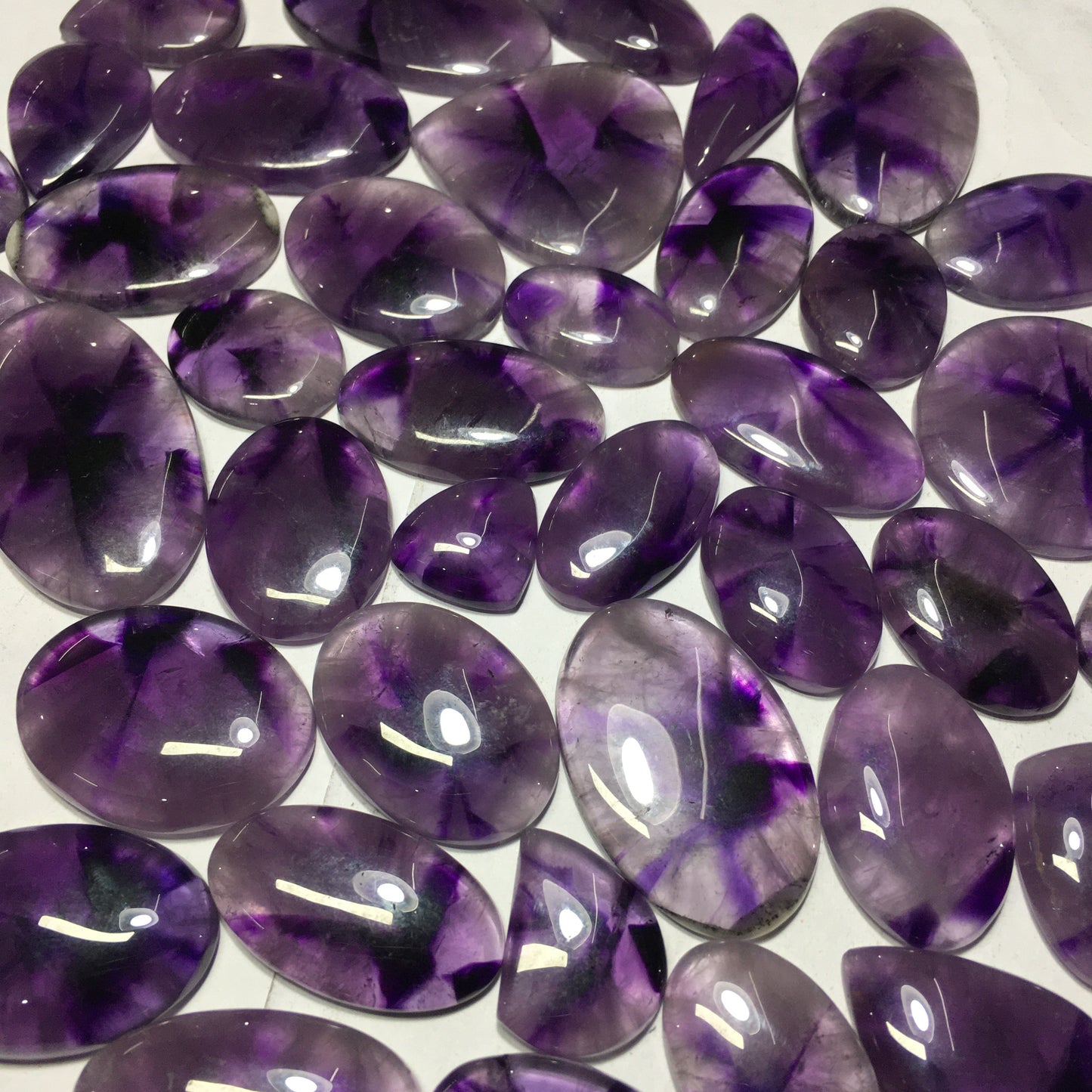 Natural Amethyst Star Cabochon (Natural)