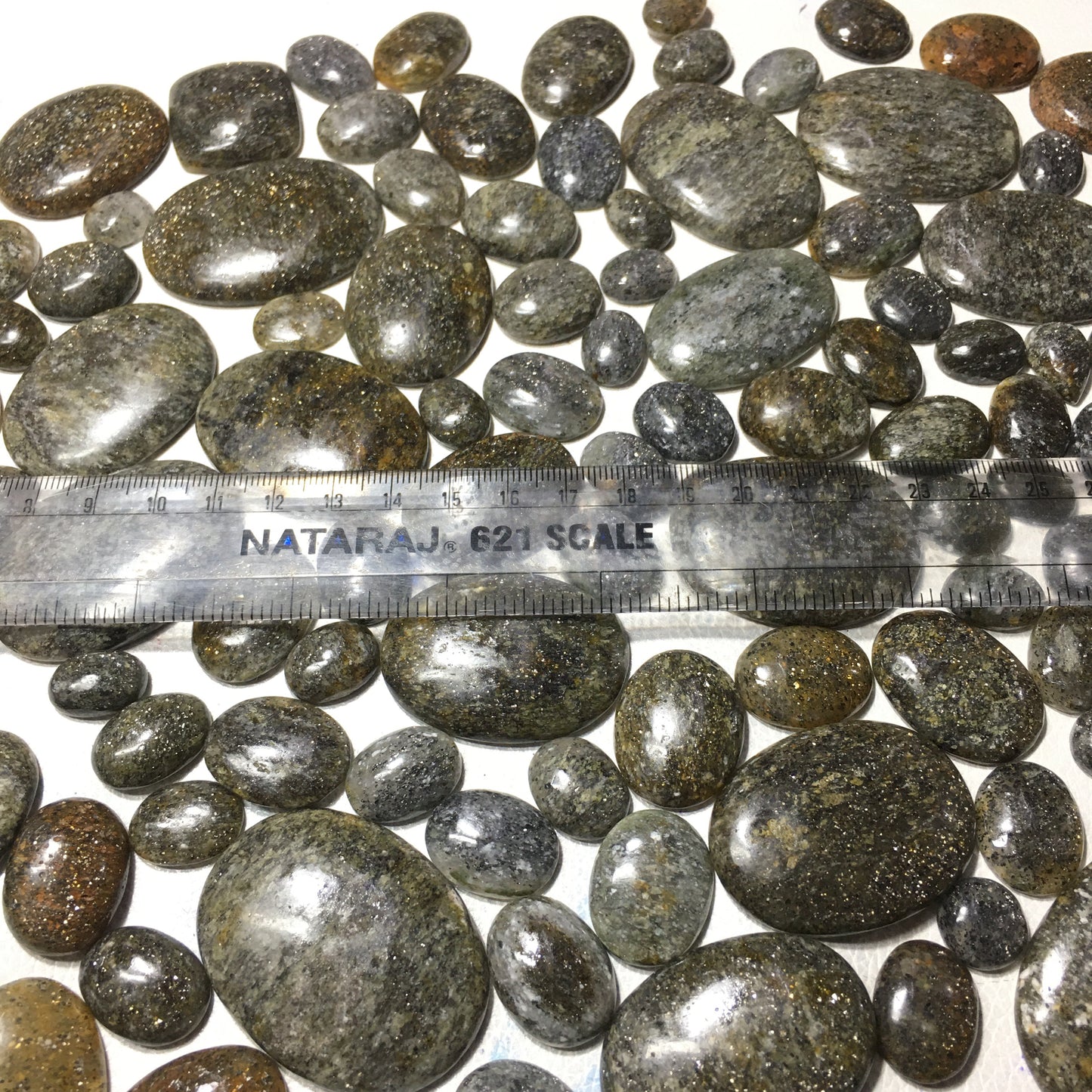 Natural Black Sunstone Cabochon (Natural)