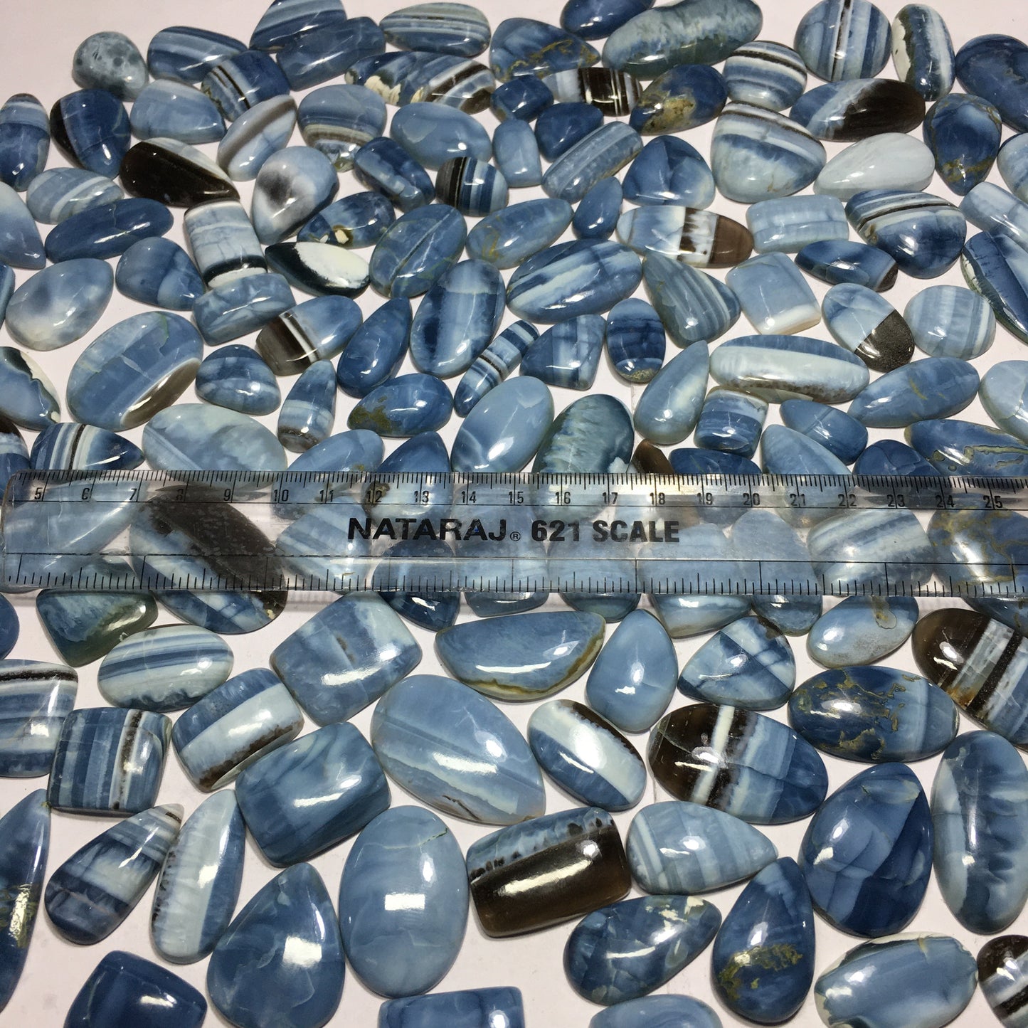 Natural Blue Opal Cabochon (Natural)