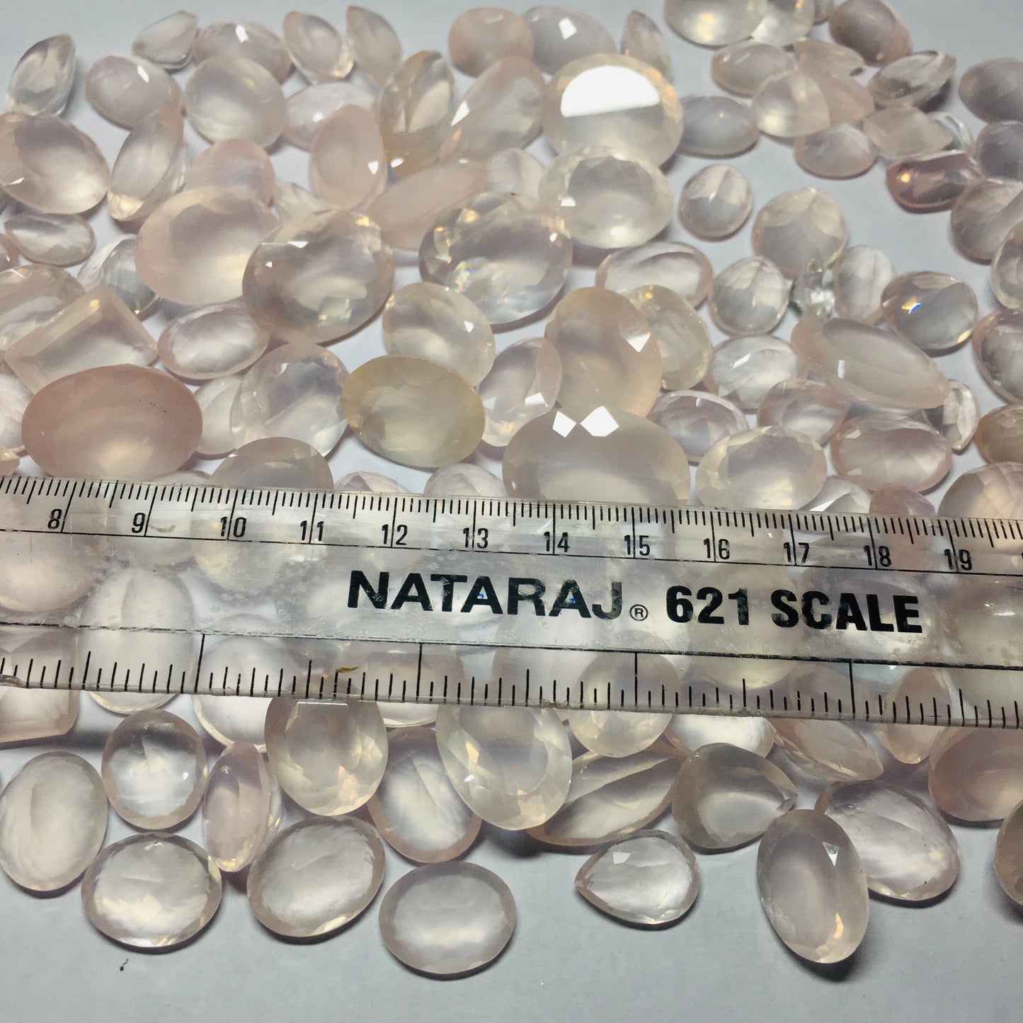 Natural Rose Quartz Faceted Cut (Natural)