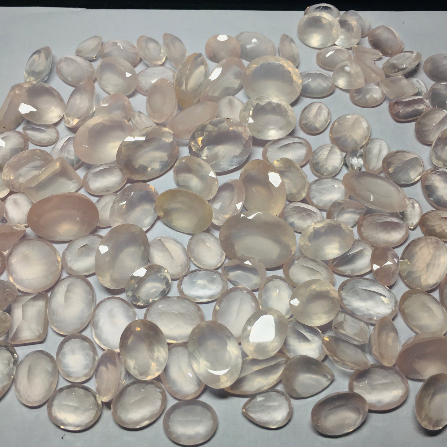 Natural Rose Quartz Faceted Cut (Natural)