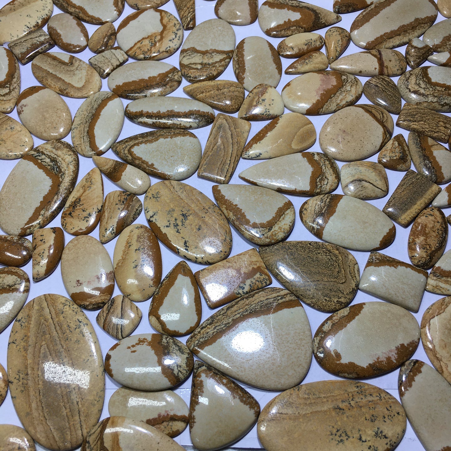 Natural Picture Jasper Cabochon (Natural)