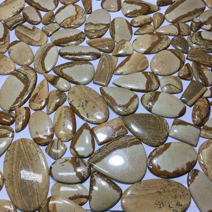 Natural Picture Jasper Cabochon (Natural)