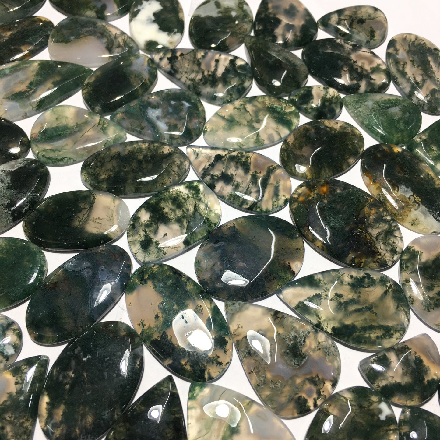 Natural Moss Agate Cabochon