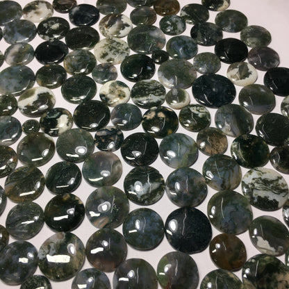 Natural Moss Agate Cabochon (Natural)