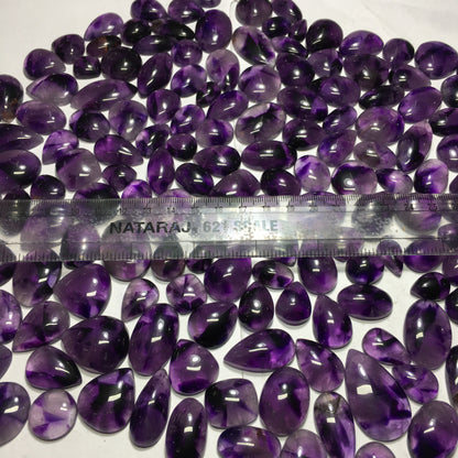 Natural Amethyst Star Cabochon (Natural)