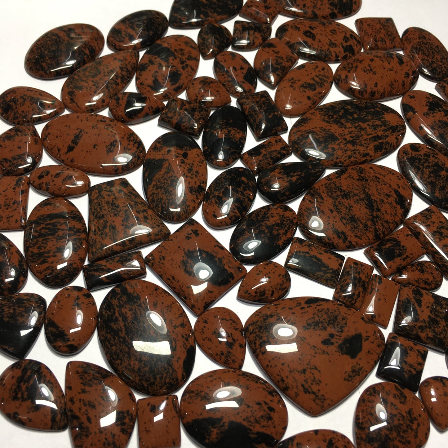Natural Mahogany Obsidian Cabochon (Natural)