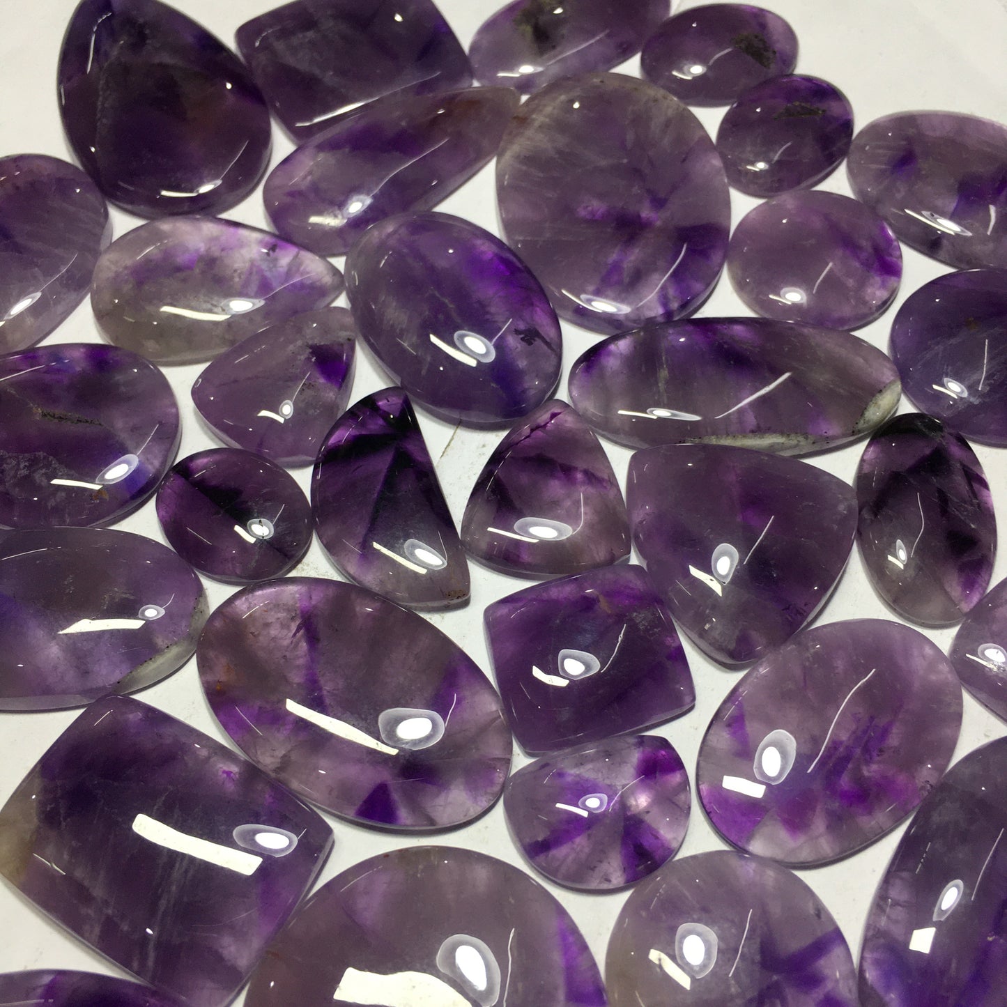 Natural Amethyst star Cabochon (Natural)