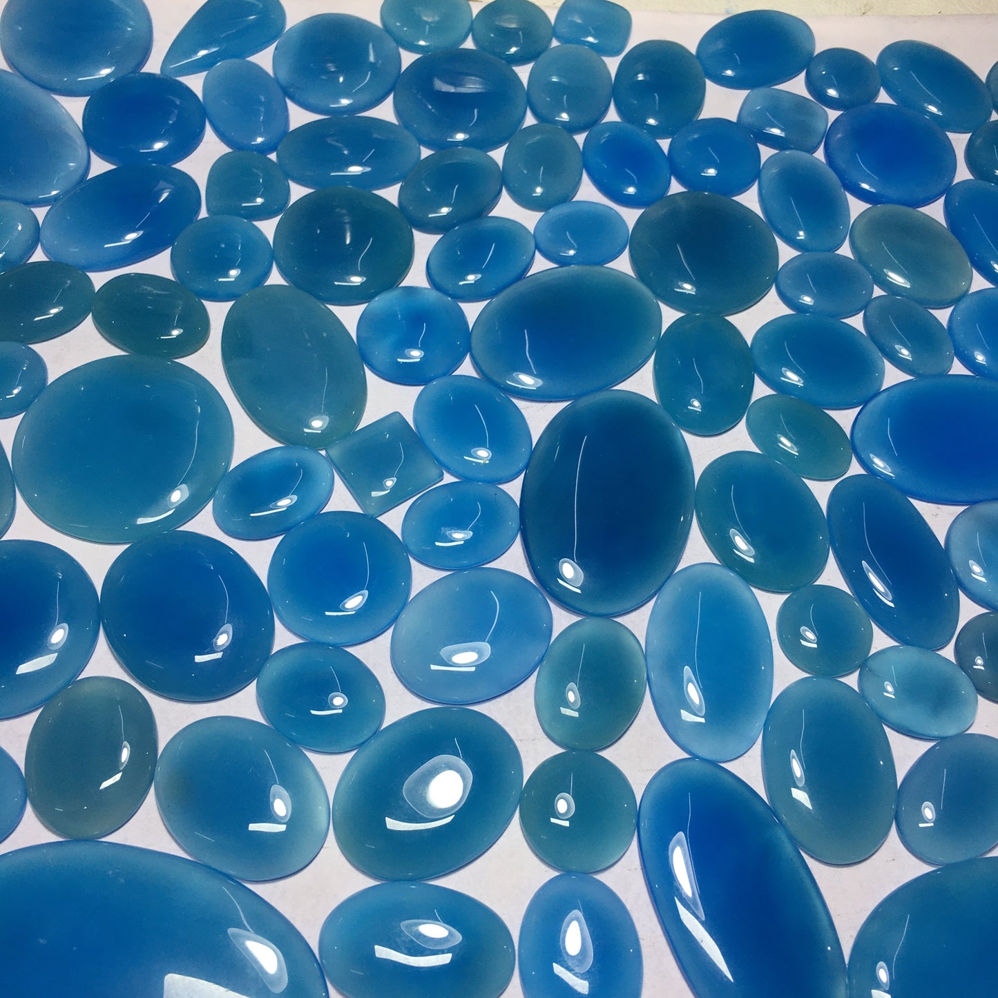 Natural Blue Onyx Cabochon (Natural)