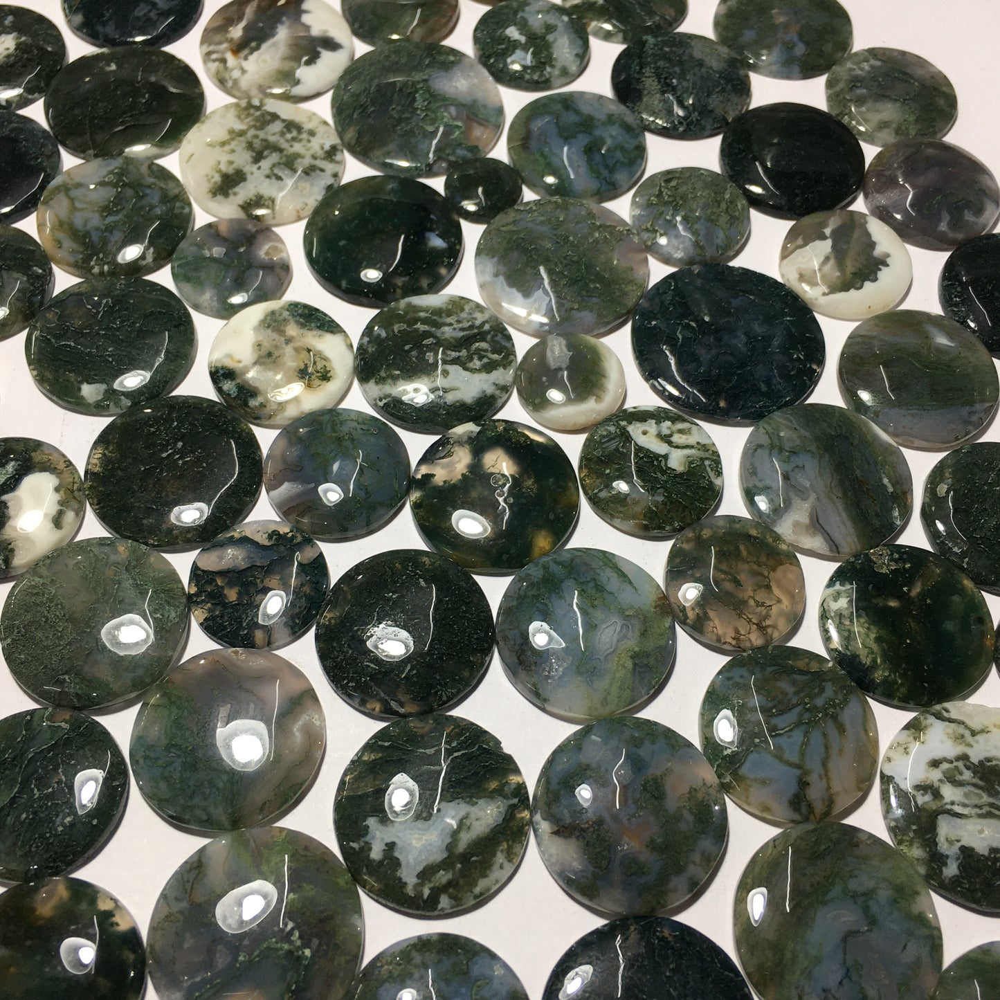 Natural Moss Agate Cabochon (Natural)