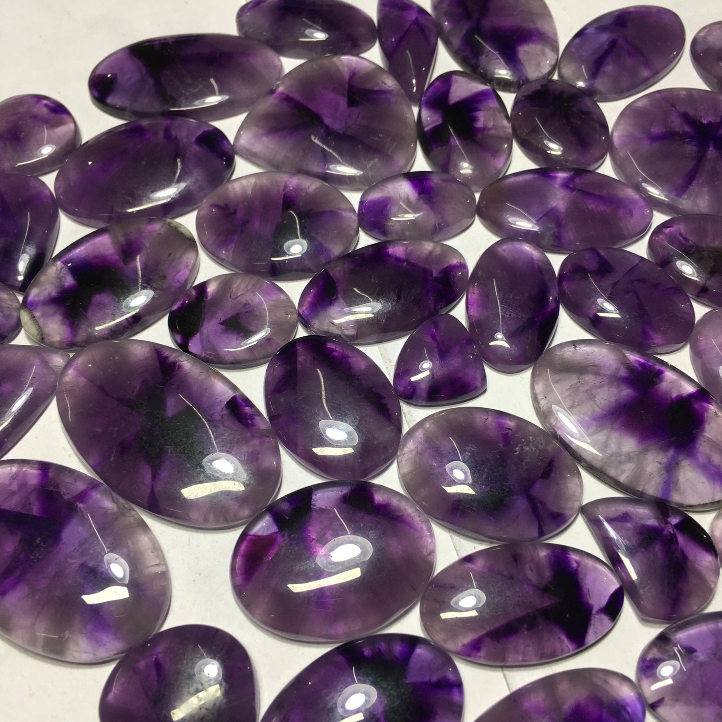 Natural Amethyst Star Cabochon (Natural)