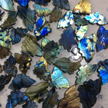 Natural Labradorite Butterfly Cabochon (Natural)