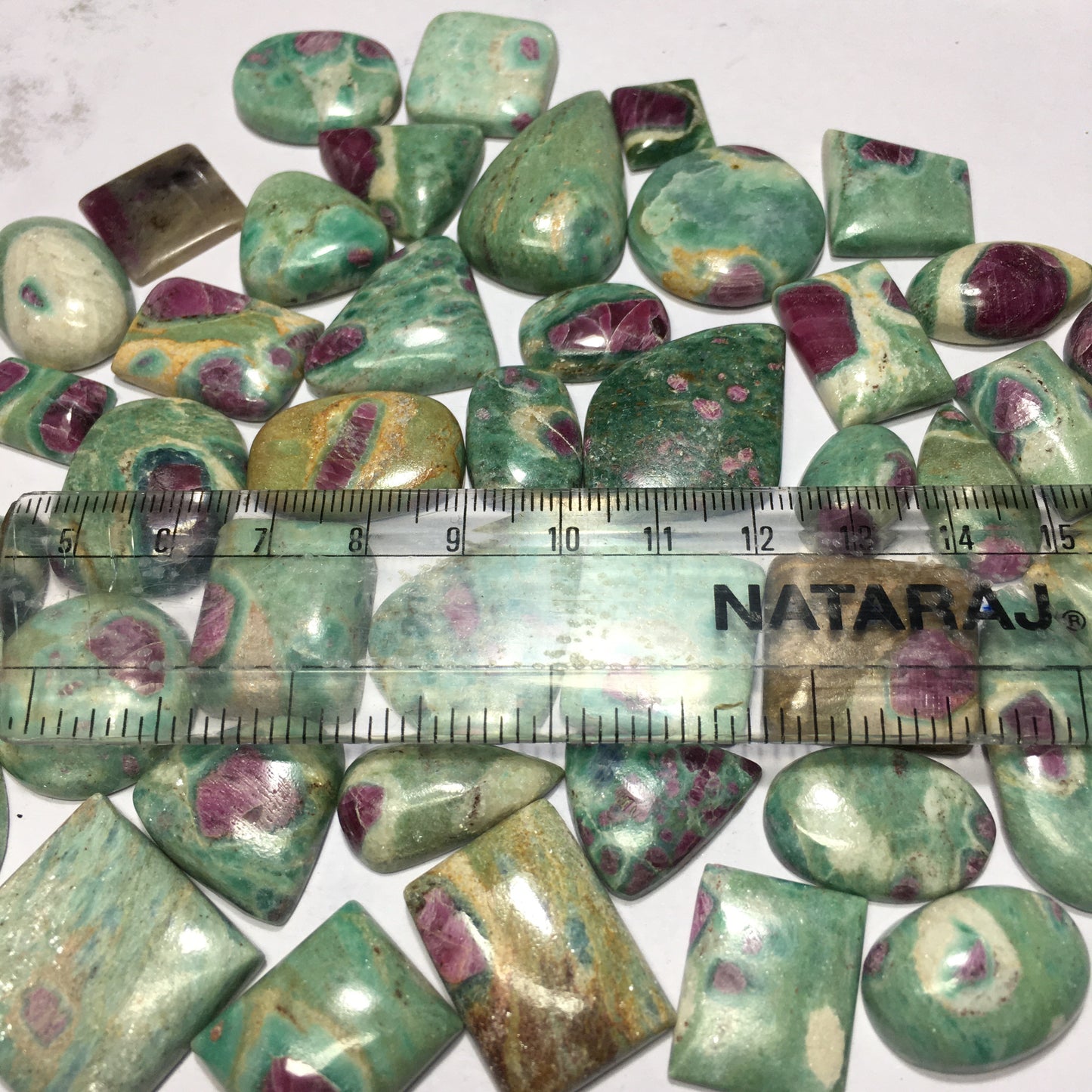 Natural Ruby Fushite Cabochon (Natural)