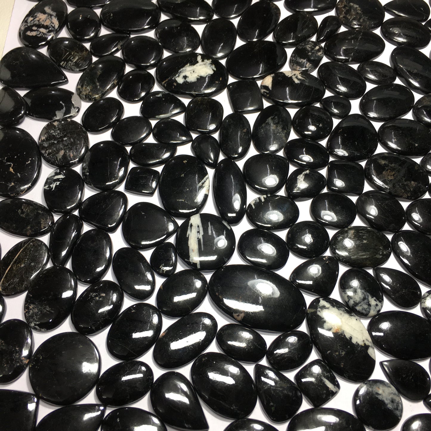 Natural Black Tourmaline Cabochon (Natural)