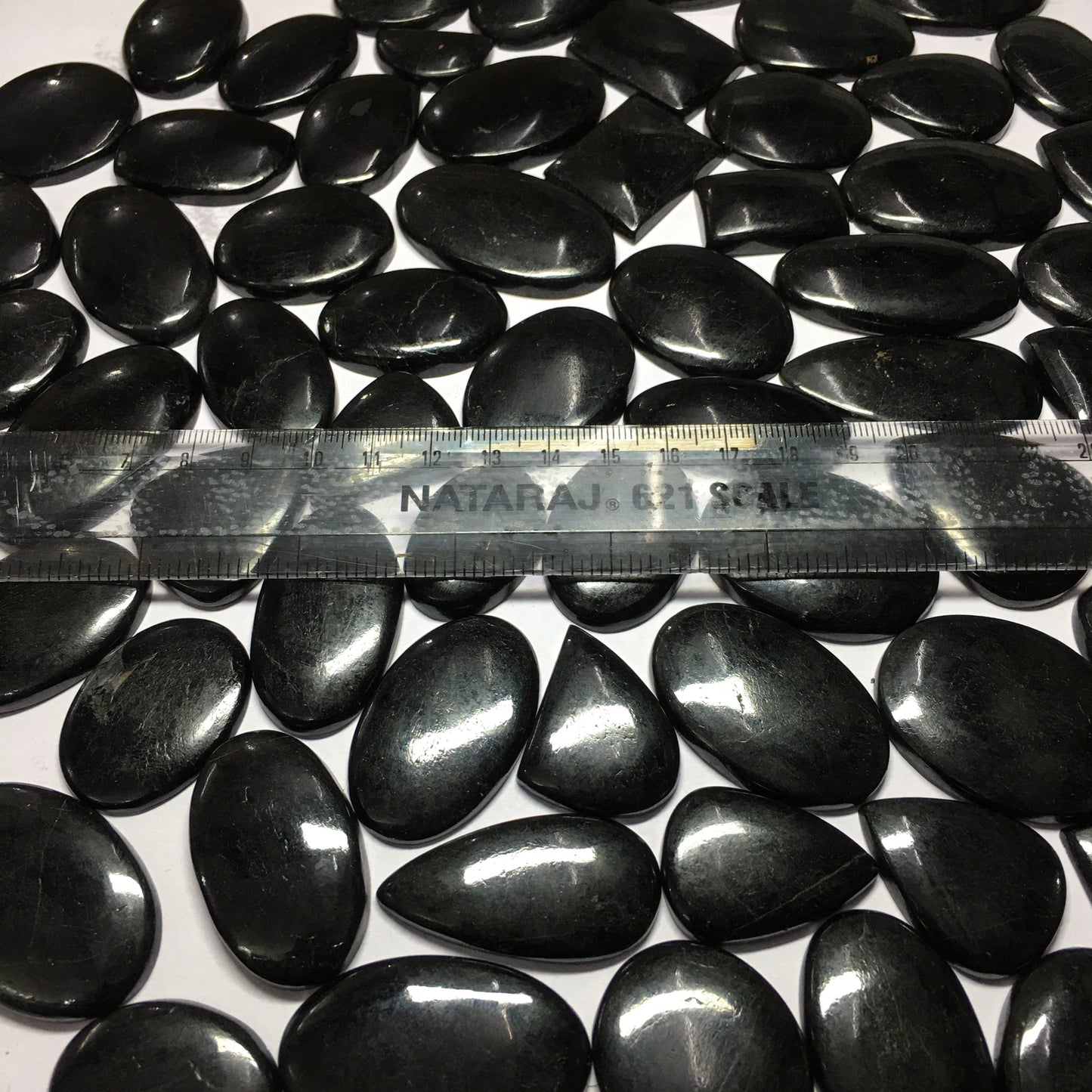 Natural Black Tourmaline Cabochon Loose Gemstone (Natural)