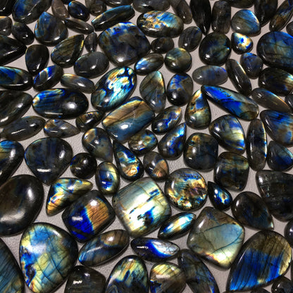 Natural Multi-Blue Labradorite Cabochon (Natural)