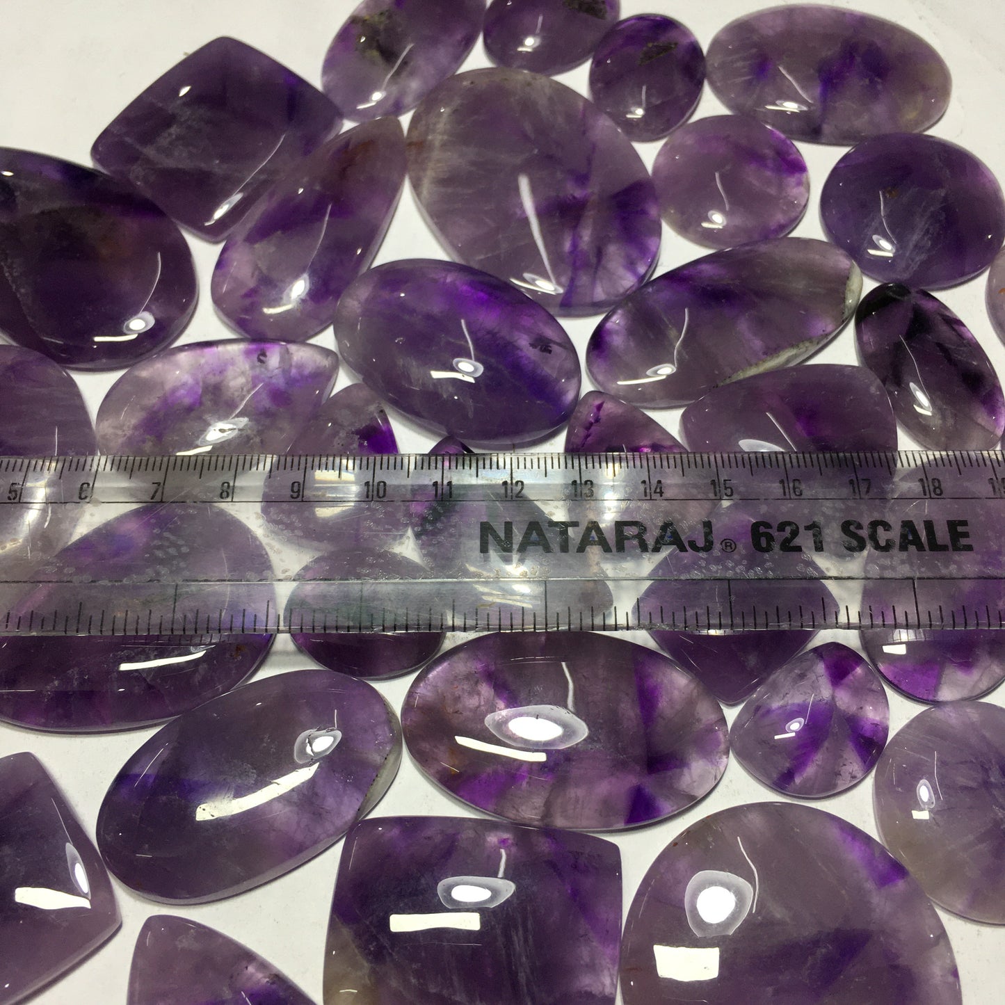 Natural Amethyst star Cabochon (Natural)