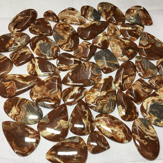 Natural Crazy Lace Agate Cabochon (Natural)