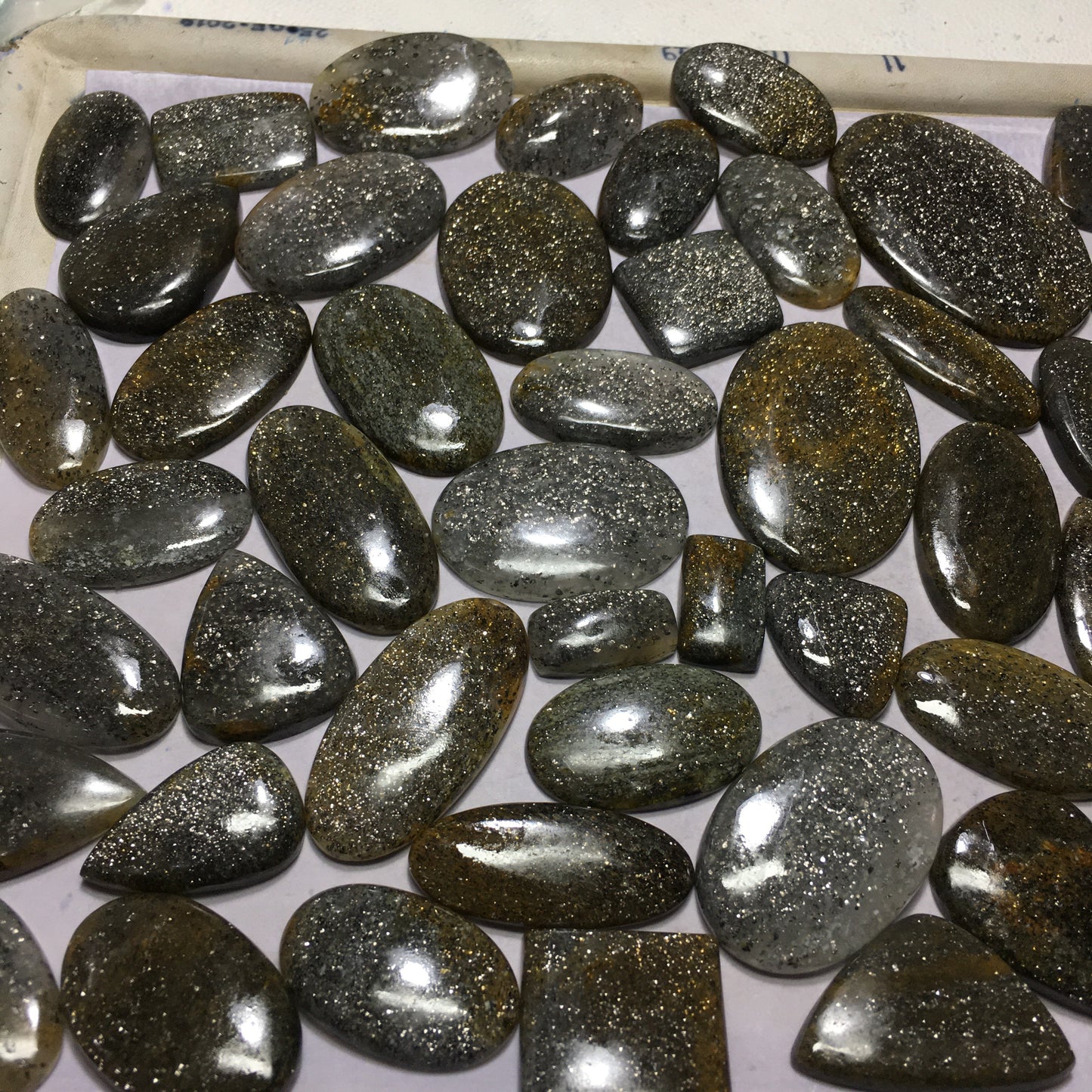 Natural Black Sunstone Cabochon (Natural)