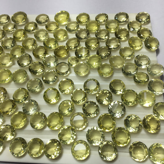 Natural Lemon Quartz Faceted Cut (Natural)