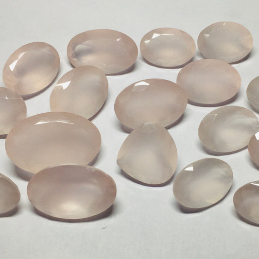 Natural Rose Quartz Faceted Cut (Natural)