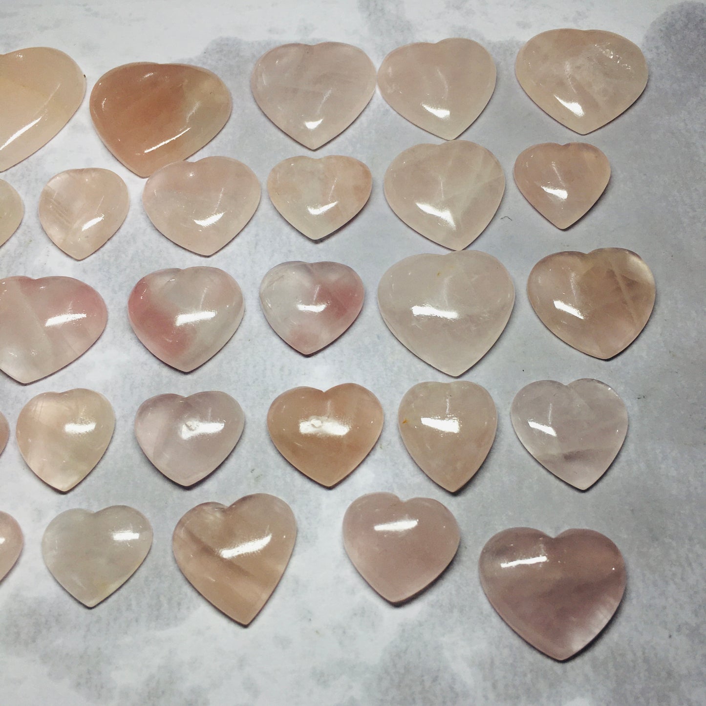 Natural Rose Quartz Heart Cabochon (Natural)