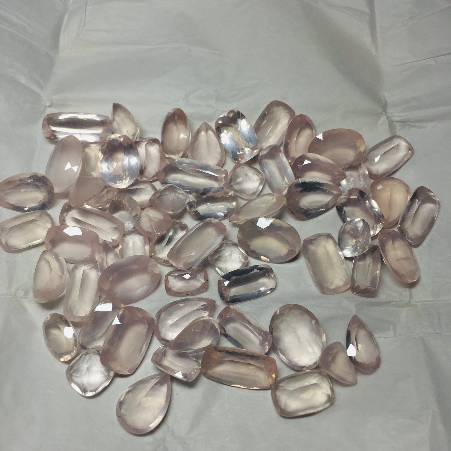 Natural Rose Quartz Faceted Cut (Natural)