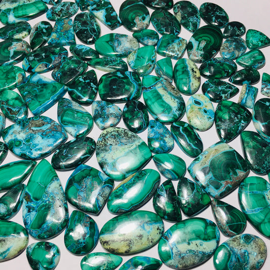 Natural Chrysocolla Malachite Cabochon (Natural)