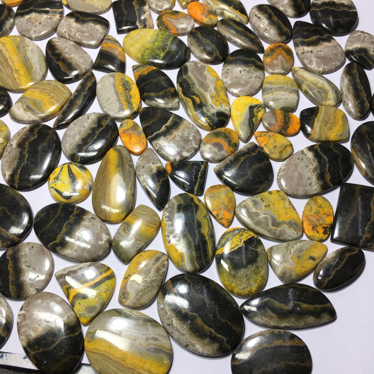 Natural Bumble Bee Jasper cabochon (Natural)