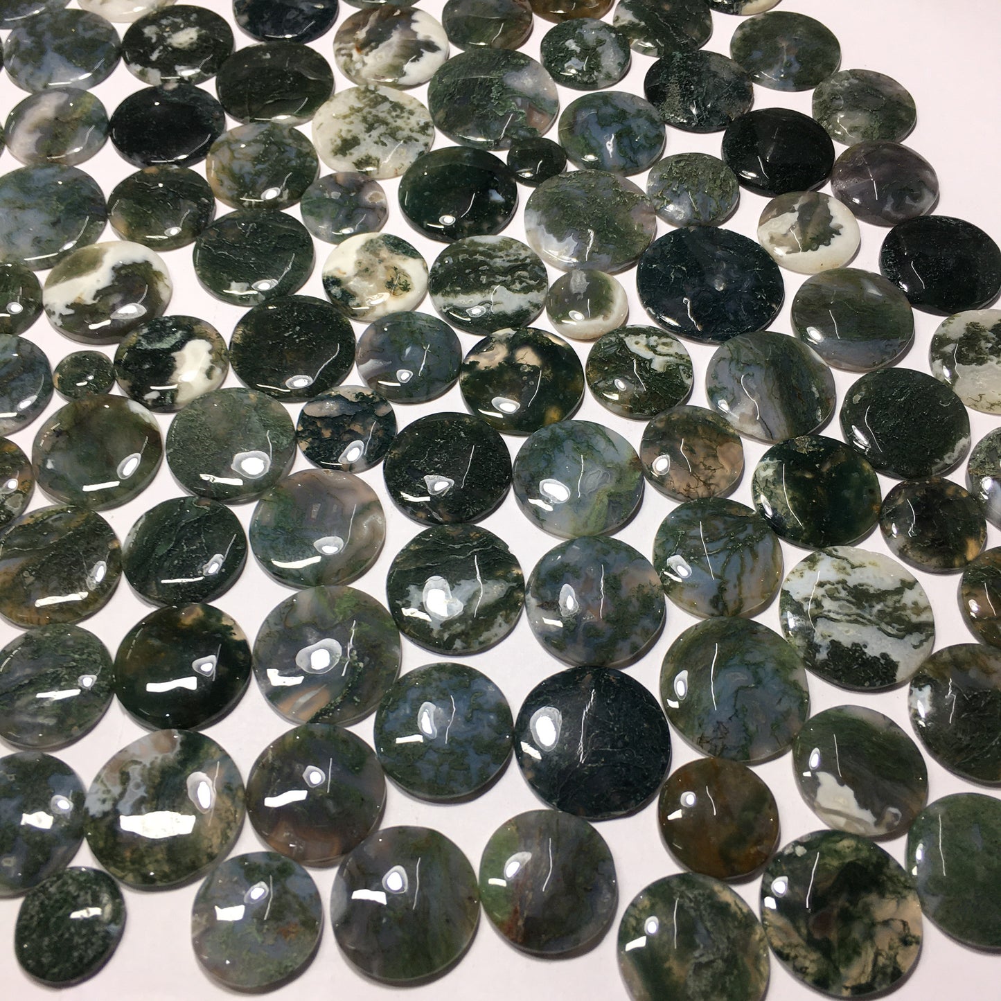 Natural Moss Agate Cabochon (Natural)