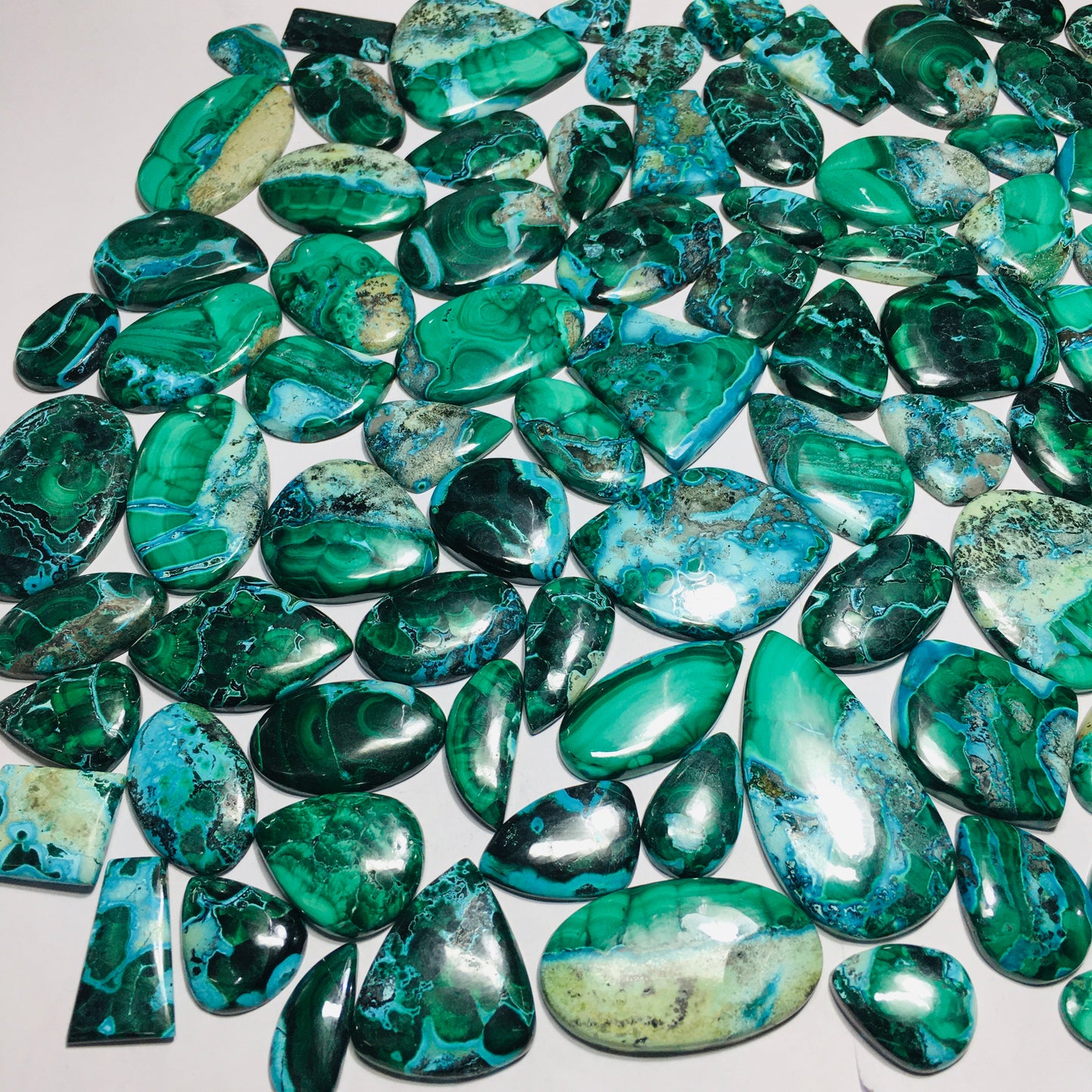 Natural Chrysocolla Malachite Cabochon (Natural)