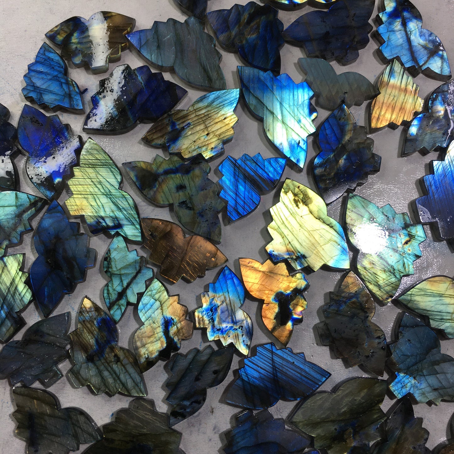 Natural Labradorite Butterfly Cabochon (Natural)