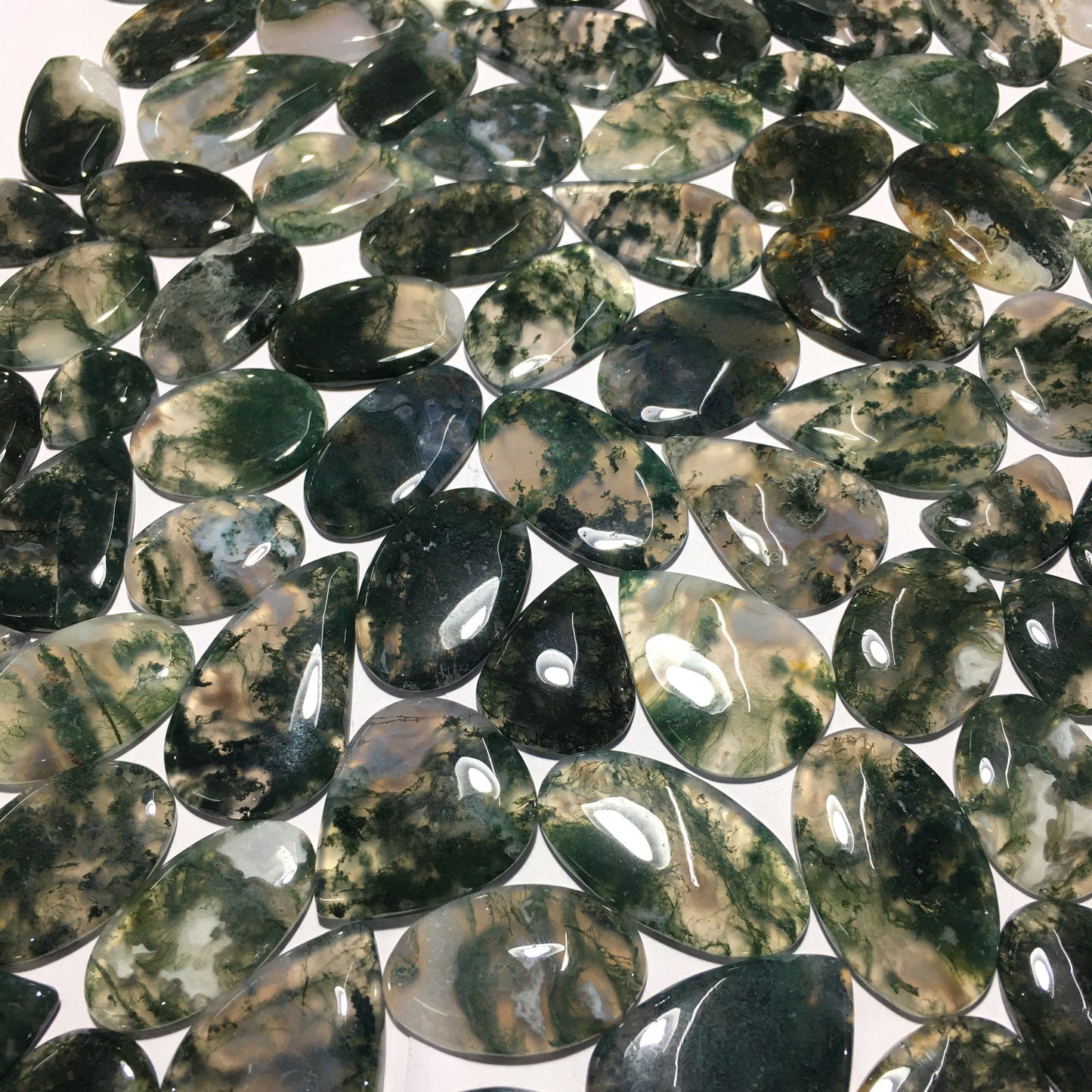 Natural Moss Agate Cabochon (Natural)