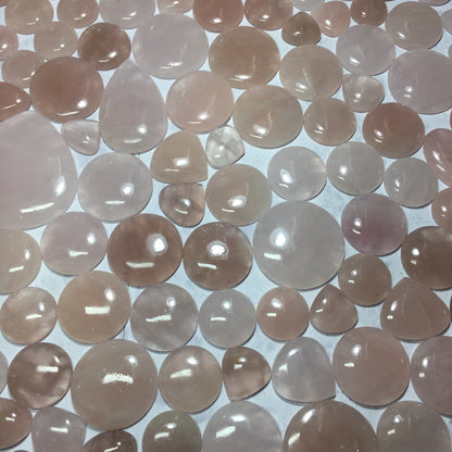 Natural Rose Quartz Cabochon (Natural)