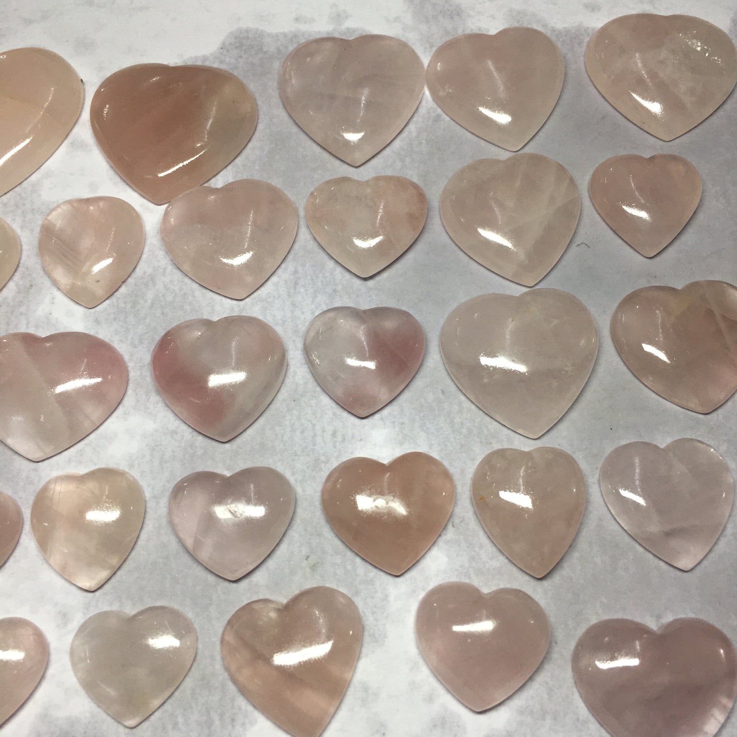 Natural Rose Quartz Heart Cabochon (Natural)