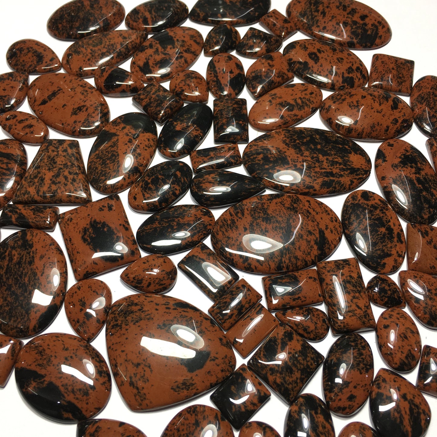 Natural Mahogany Obsidian Cabochon (Natural)