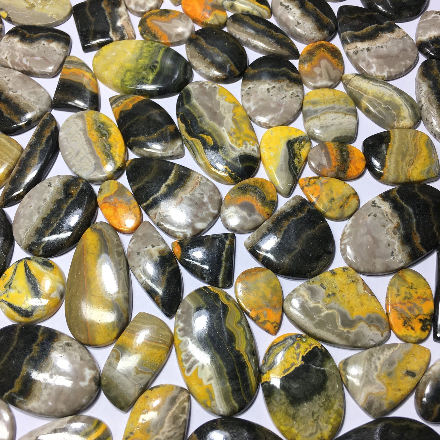 Natural Bumble Bee Jasper cabochon (Natural)